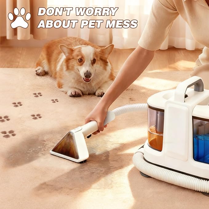 Coospider 18Kpa Portable Carpet Cleaner Machine, Powerful Suction - Image 3