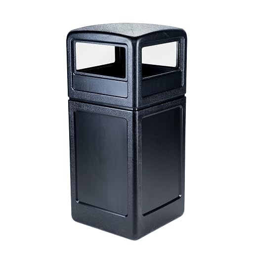Commercial Zone-73290199 PolyTec 42 Gallon Square Waste Container by CommercialZone