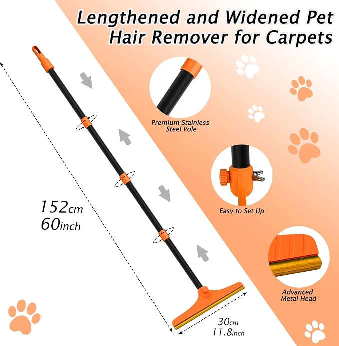 Carpet Rake for Pet Hair Removal - Image 5