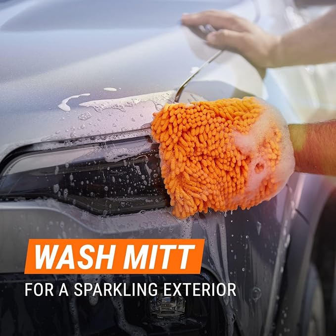 Armor All Car Wash Kit, Includes Car Wash Soap, Wash Mitt & Microfiber Towel - Image 5