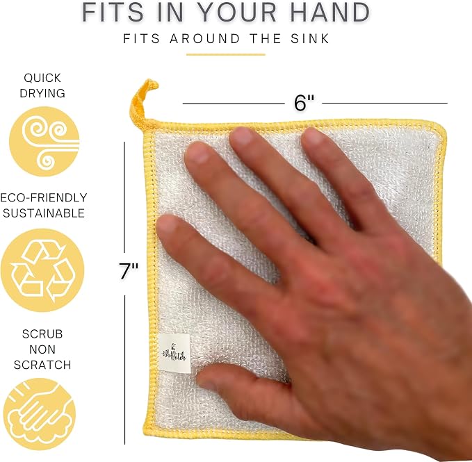 Whiffkitch® Scrubby Cloth – 6-Pack, Dishcloths, Dishrags - Image 6