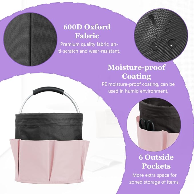 17L Cleaning Supply Caddy for Family, Portable Shower Caddy - Image 5