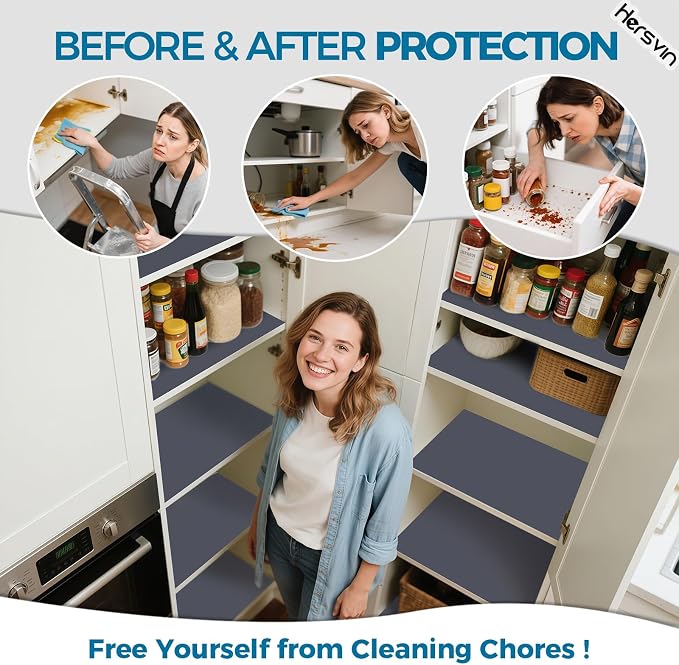 Shelf Liners 20 in x 20 ft EVA Drawer Mats, Non-Adhesive Cupboard Pad, Kitchen - Image 3