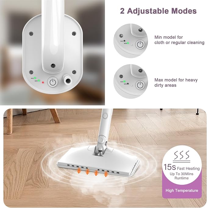 Steam Mop Cleaner, 7 in 1 Rotated Steam Cleaner - Image 2