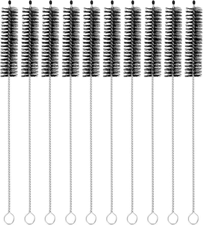 uxcell 10Pcs Drinking Straw Cleaning Brushes, Sippy Cup, Bottle and Tube by uxcell
