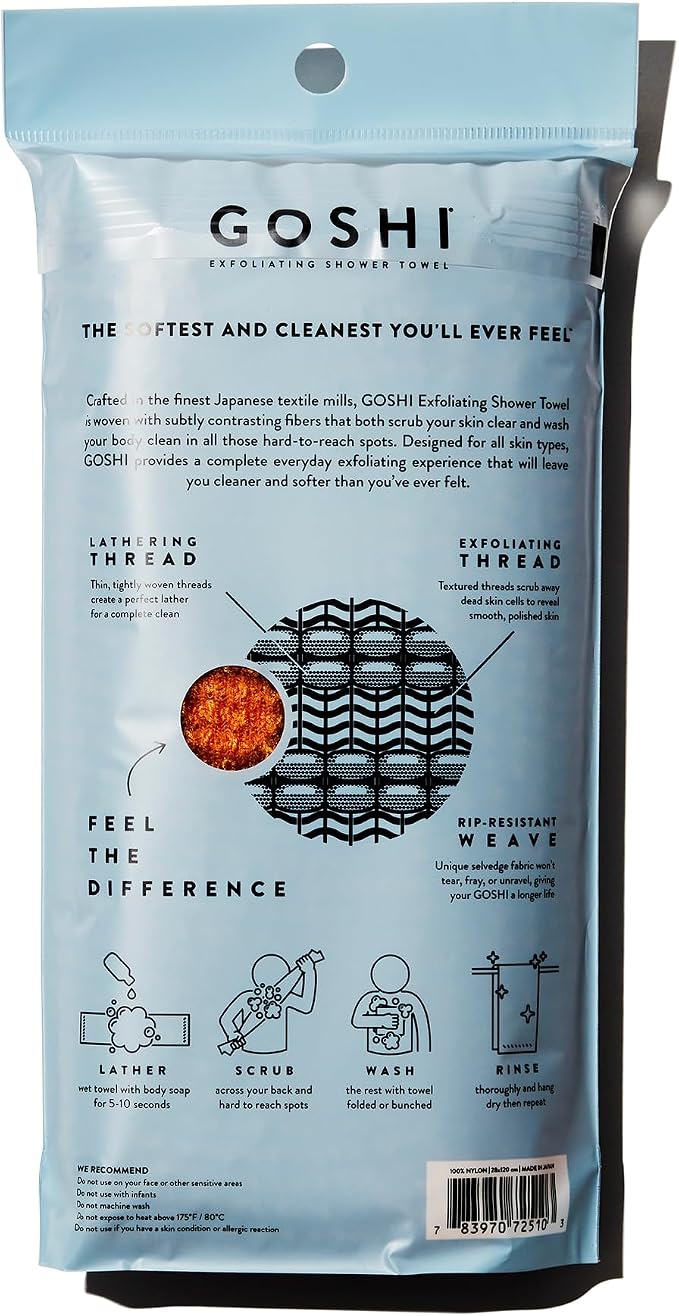GOSHI Exfoliating Shower Towel - Image 2