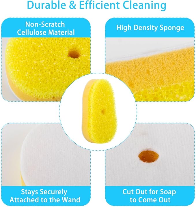 8 Packs Dish Wand Sponge Refills Compatible - Image 3