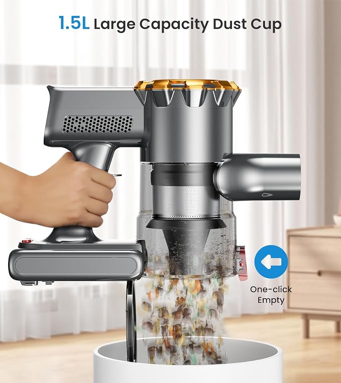 Cordless Vacuum Cleaner, 500W/45Kpa Vacuum Cleaners - Image 8
