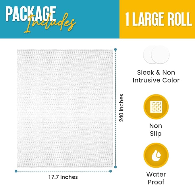 Shelf Liner Drawer Liner for Kitchen Cabinets Non-Adhesive by Linda’s Essentials - Image 4