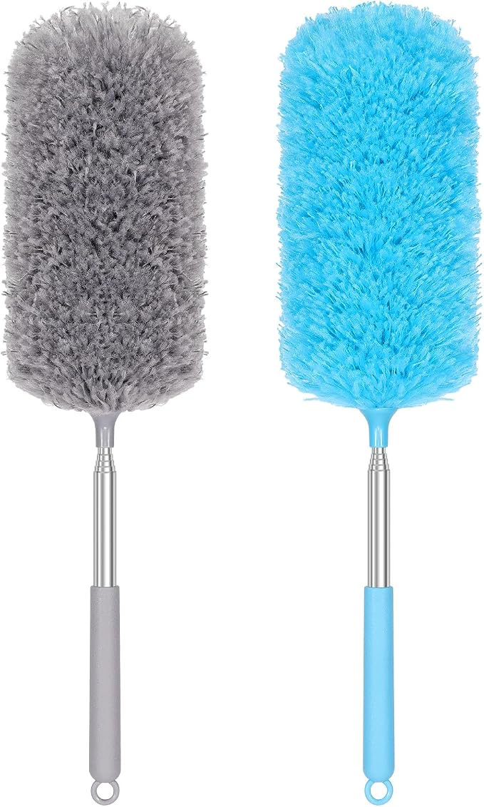 2 Pack Microfiber Duster for Cleaning, Washable Hand Dusters by MakeLifeColorful