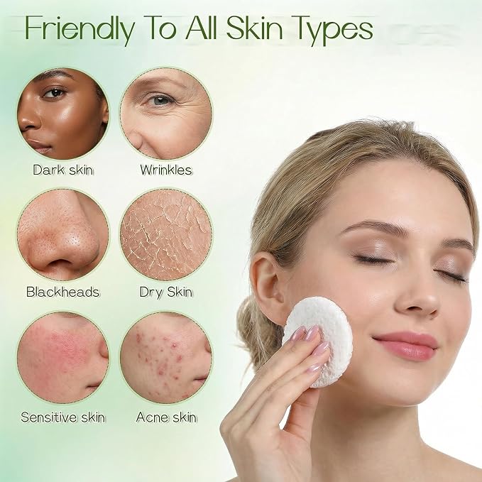 300 Count Compressed Facial Sponges, Natural Cellulose Face Sponges - Image 6
