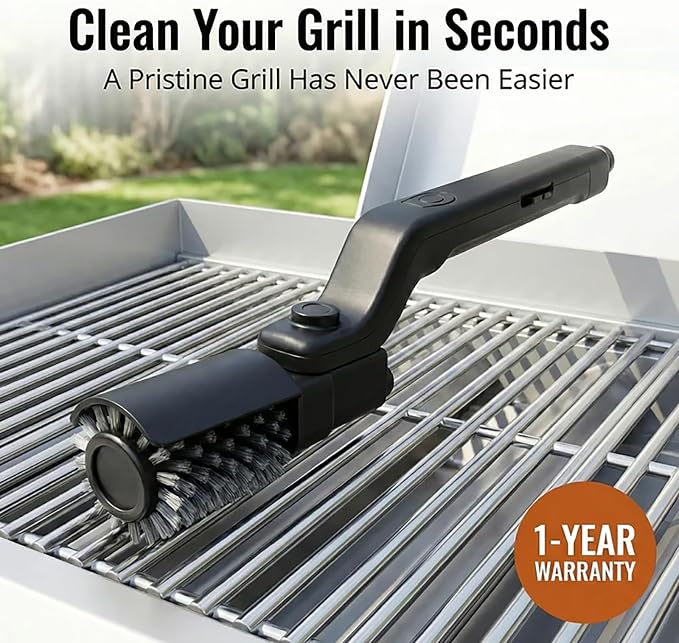 Vahrelo Grillmaster Pro, Electric Grill Brush, Cordless Electric BBQ Grill - Image 2