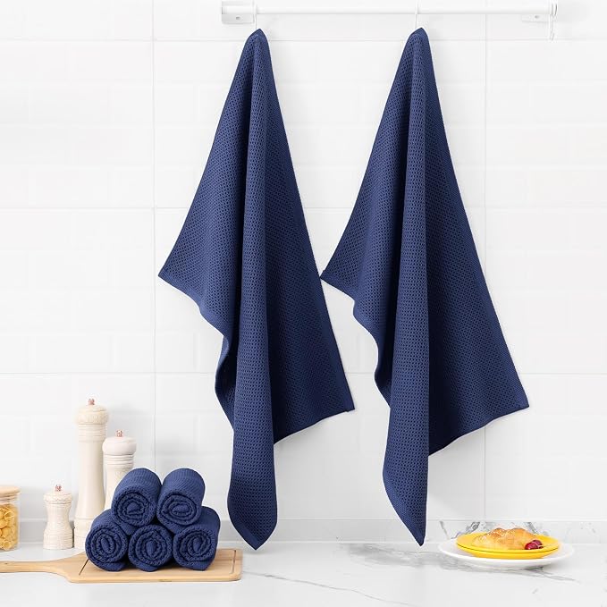 Kitinjoy 100% Cotton Waffle Weave Kitchen Towels - Image 6