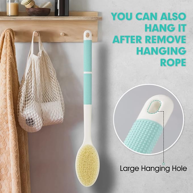 Back Scrubber Anti Slip for Shower, Back Brush Long Handle - Image 7