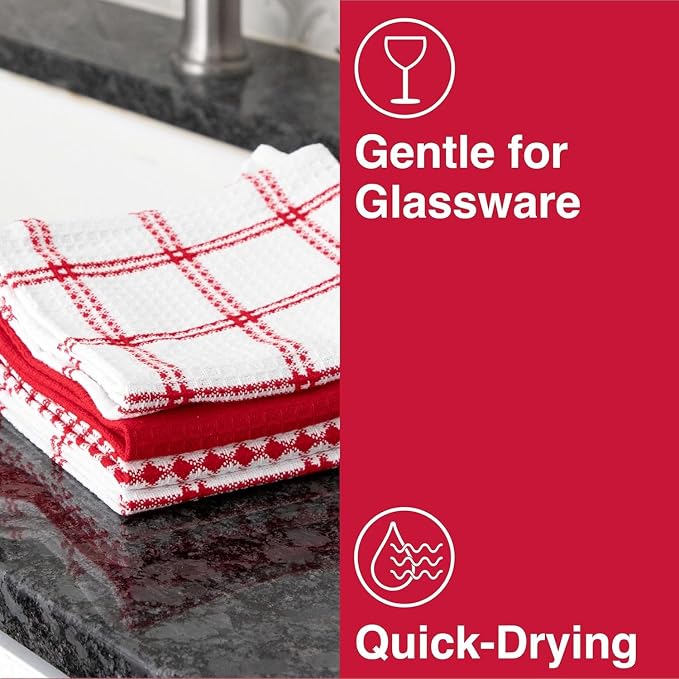 T-Fal Premium Waffle Dish Cloths: Highly Absorbent, Super Soft Long Lasting - Image 4