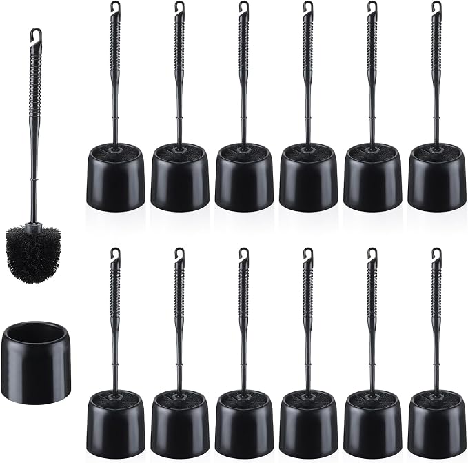 Roshtia 12 Sets Toilet Brush and Holder Set by Roshtia