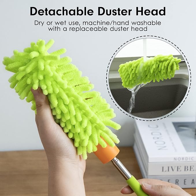 Microfiber Duster for Cleaning, Tukuos Hand Washable Dusters - Image 2