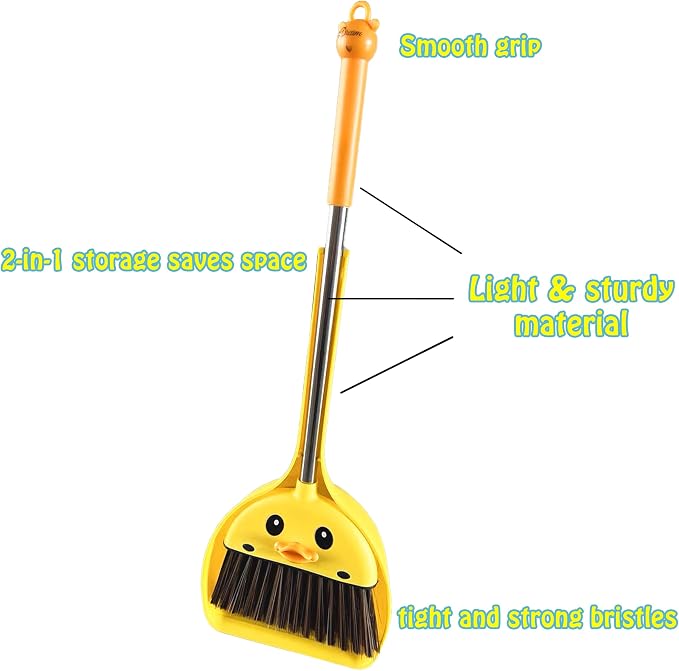 Mini Broom and Dustpan Set for Kids - Image 5