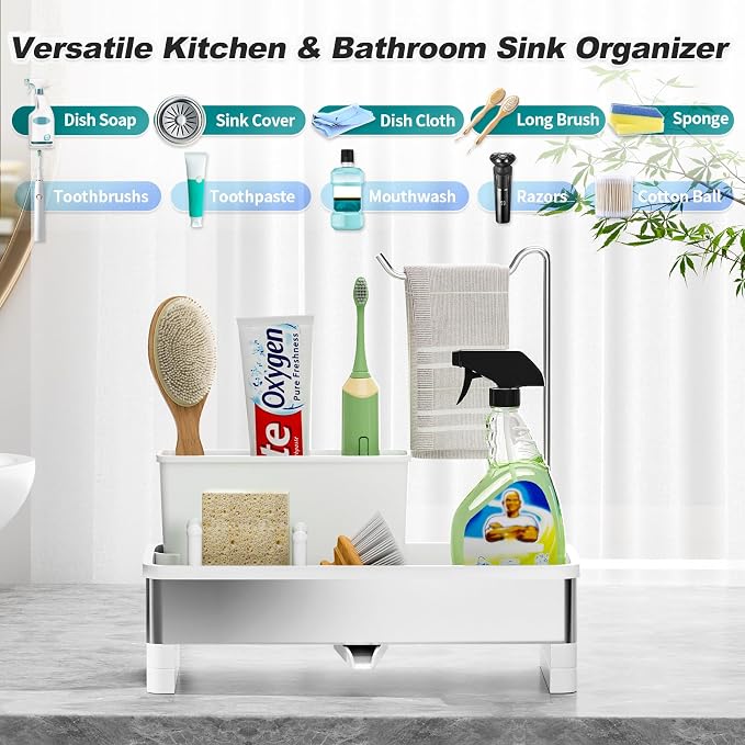 Stainless Steel Sink Caddy, Sponge Holder - Image 3