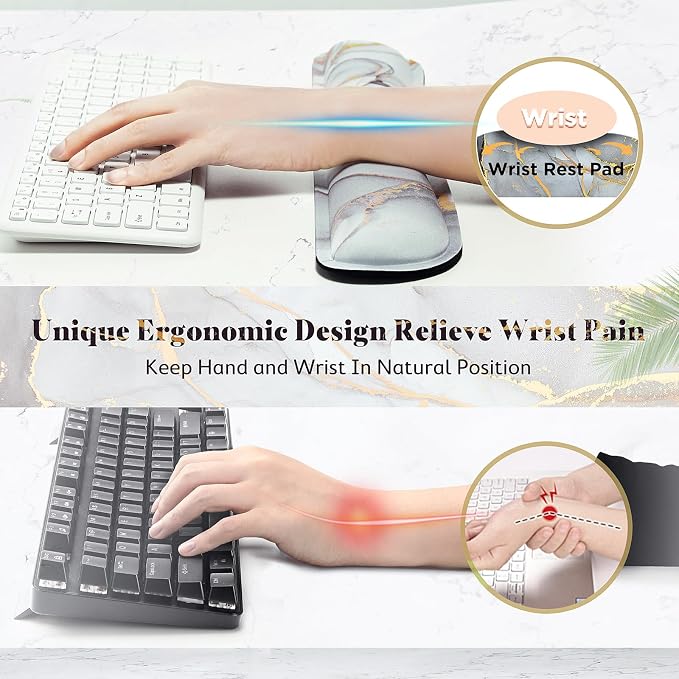 Gimars 17.3'' Extended Keyboard Wrist Rest Pad - Image 4