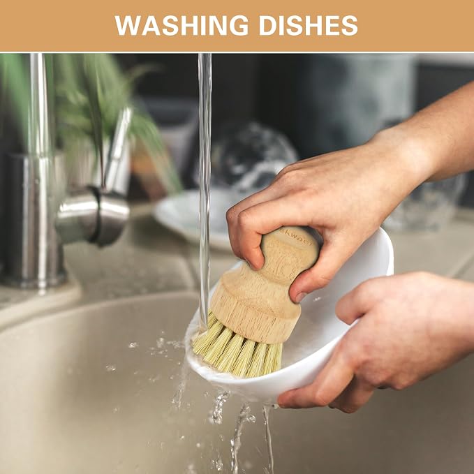Wooden Dish Brushes, Dish Scrubber Brushs - Image 6