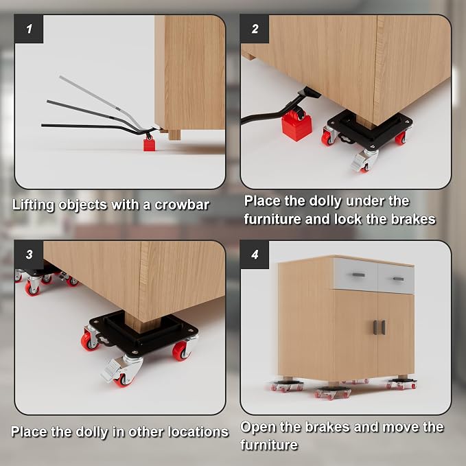 Furniture Dolly 5 Wheels Heavy Duty - Image 8