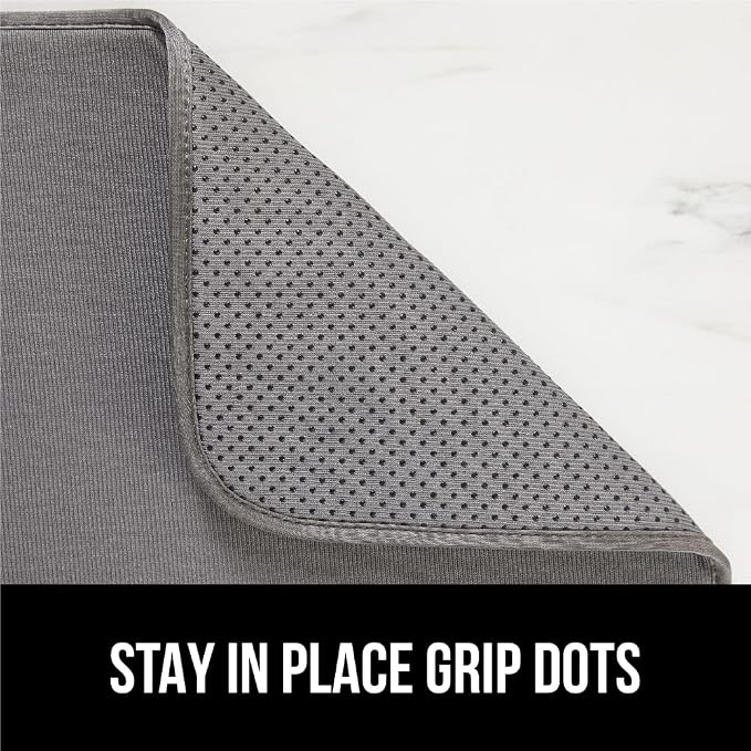 GORILLA GRIP Ultra Water Absorbent Microfiber Dish Drying Mat, Quick Dry Thick - Image 4