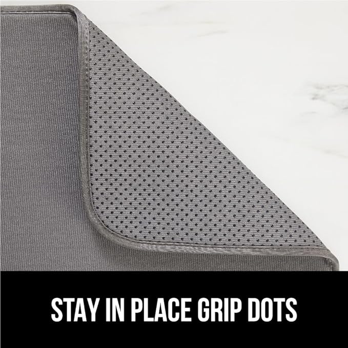 GORILLA GRIP Ultra Water Absorbent Microfiber Dish Drying Mat, Quick Dry Thick - Image 4