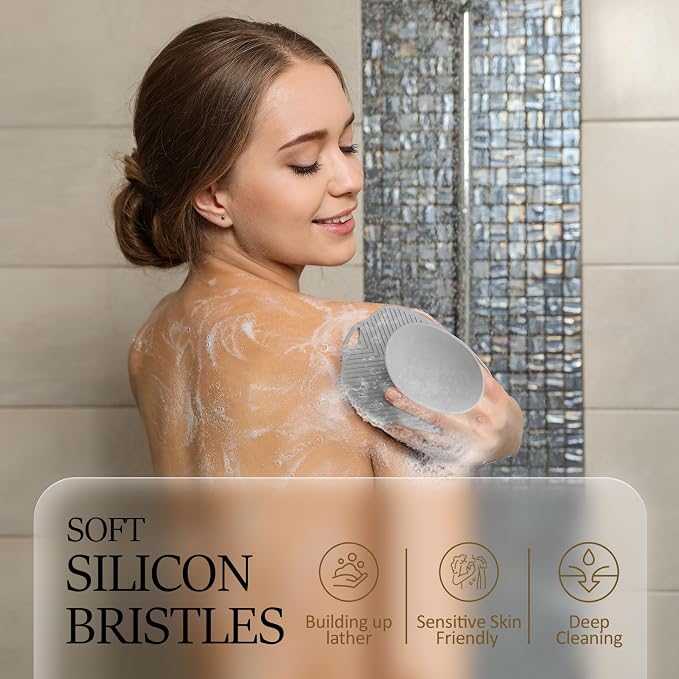 Soft Silicone Body Scrubber, Gentle Like a Hand Exfoliating Your Skin and Build - Image 3