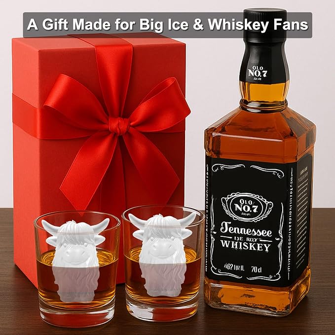 3D Highland Cow Ice Cube Silicone Molds Tray - Image 6