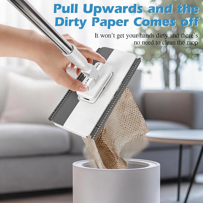 Mini Sweeper Mop, Masthome Reusable Clamp Mop - Image 5