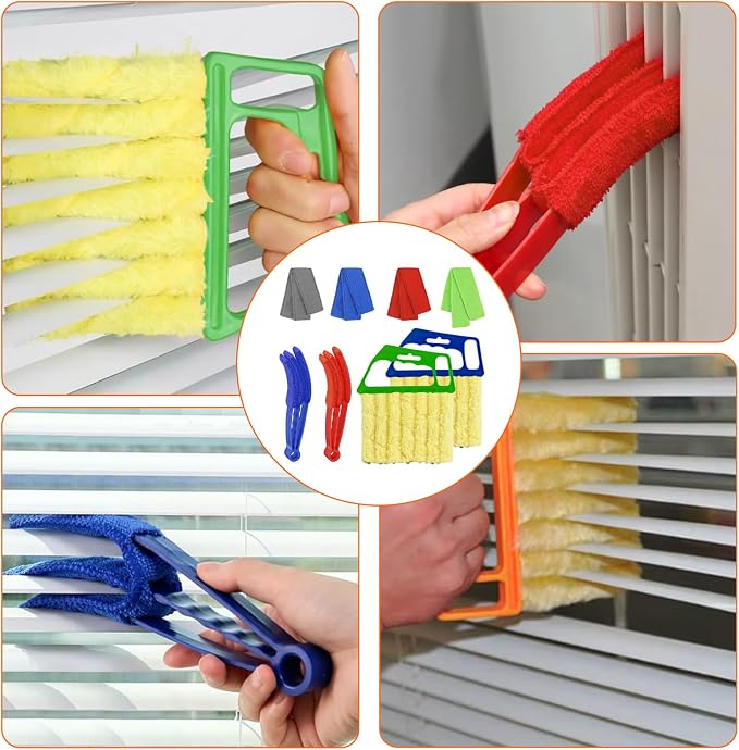 4pcs Window Venetian Blind Cleaner Duster Tool, Blind Duster - Image 7