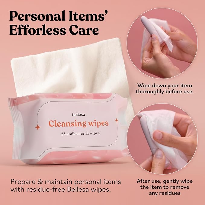 BELLESA Cleansing Wipes |Toy Cleansing Wipes | Personal Hygeine Wipes | Reusable - Image 7
