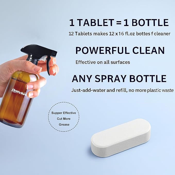 All Purpose Cleaner Concentrate Refills, No Toxic Cleaning Tablets-Makes 192fl - Image 4