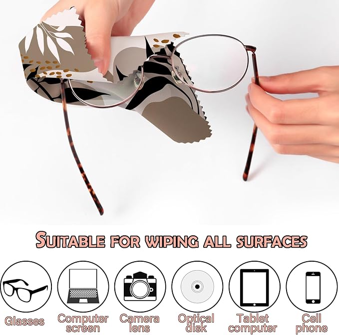 6 PCS Glasses Cleaning Cloth Eyeglass Cleaning Cloth Lens Eyeglasses Microfiber - Image 3
