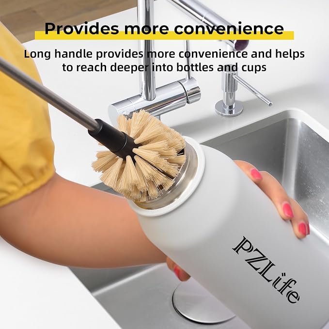 2-in-1 Water Bottle Brush, Water Bottle Cleaner & Straw Brush Cleaning - Image 6
