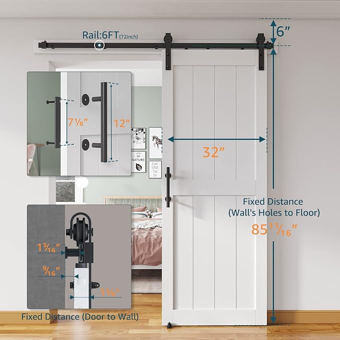 32''x84'' Sliding Barn Door - Image 2
