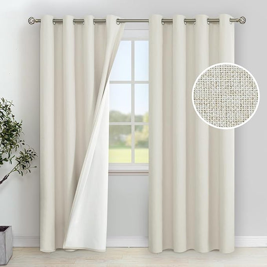 YoungsTex Linen 100% Blackout Curtains by YoungsTex