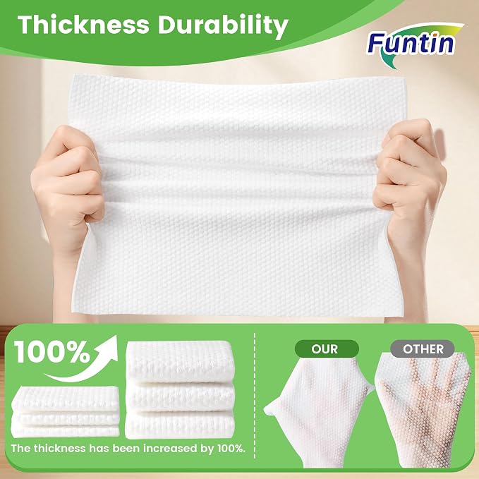 Funtin Thickened Mop Pads for Swiffer Sweeper, Unscented Disposable Mopping - Image 3
