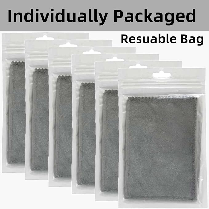 6 Pack Microfiber Silicone Gun Cleaning Cloth - Image 4