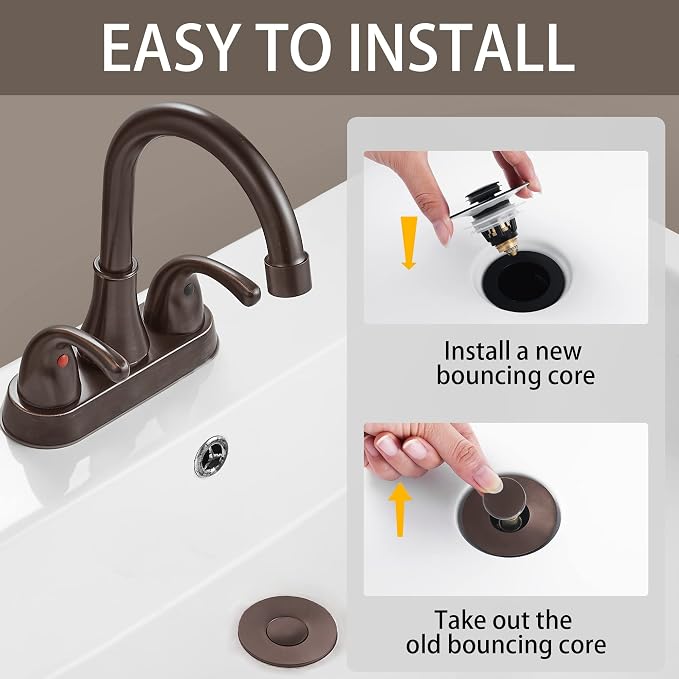 Fransiton Bathroom Sink Stopper, 1.1-1.77 Inch Basin Pop Up Sink Drain Stopper - Image 5