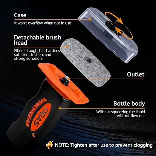 Glass Emulsion Cleaner Oil Film Cleaning Brush, Car Windshield Cleaner Tool - Image 5