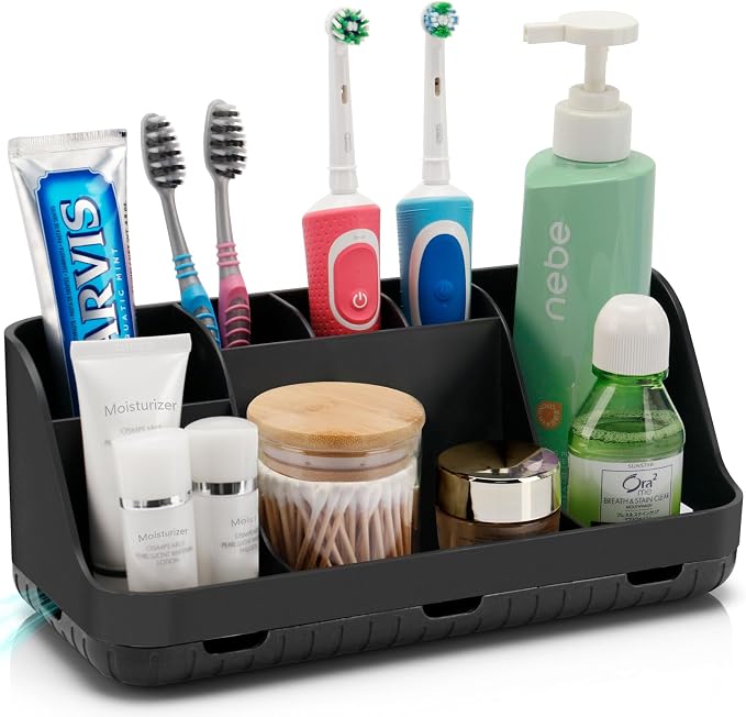 Black Toothbrush Holder by GFWARE