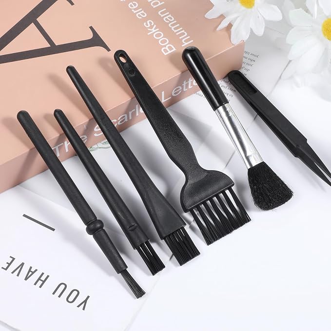 6 PCS Mini Keyboards Cleaner Brushes Kit, Small Keyboard Brush Nylon Anti - Image 2