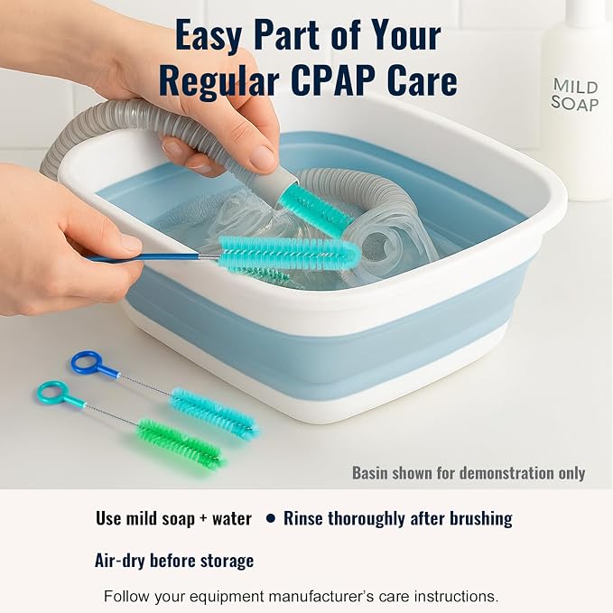 CPAP Hose Cleaner Brush – 78.7" Dual-Ended CPAP Hose Brush - Image 8