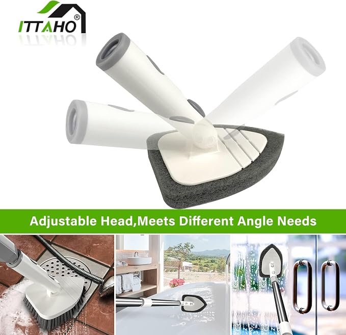 ITTAHO Tile Tub Scrubber Brush - Image 5