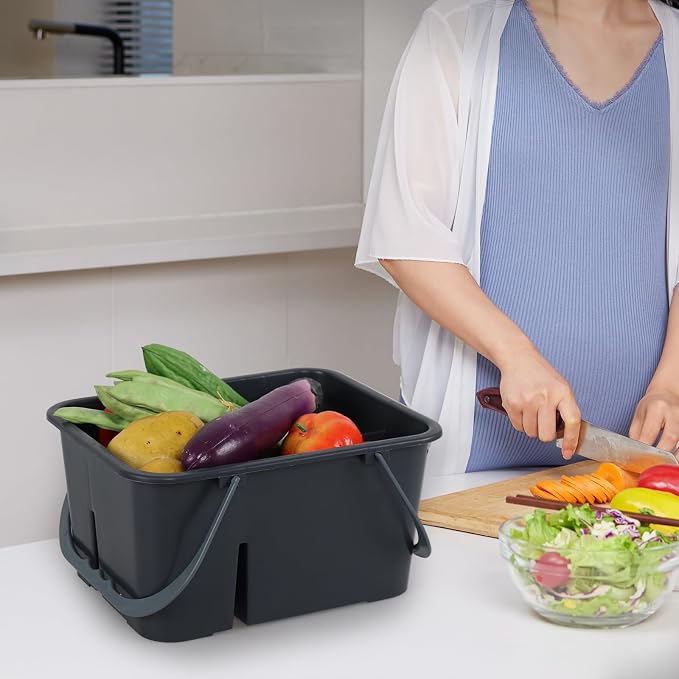 Bringer 1-Pack Small Plastic Cleaning Tool Storage Caddy, Cleaning Caddy Tote - Image 6
