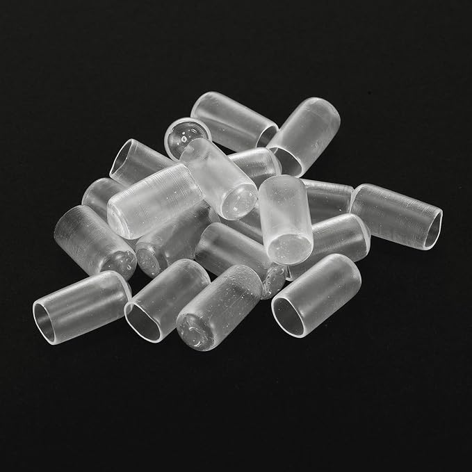 uxcell 20pcs Rubber End Caps Protective Caps 8.5mm ID Vinyl PVC Round Tube Bolt - Image 4