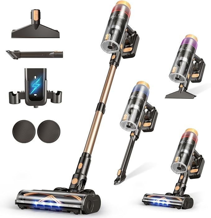 Cordless Vacuum Cleaner, 580W 48KPA 70 Mins Vacuum Cleaners by Unknown