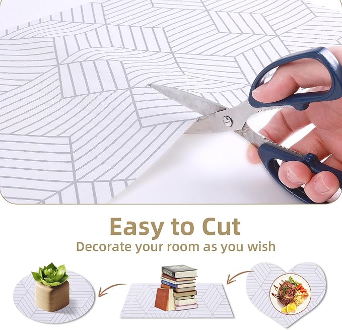 Shelf Liners for Kitchen Cabinets Non Adhesive Shelf Liner Paper Non-Slip - Image 4
